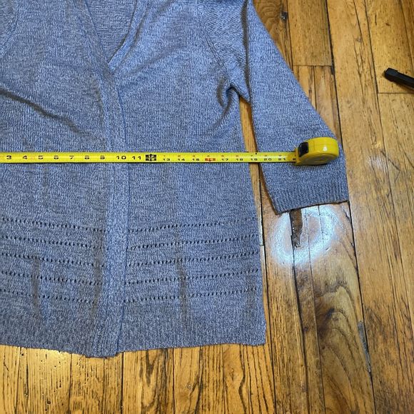 Karen Scott XL Blue Cardigan Sweater - Picture 6 of 6